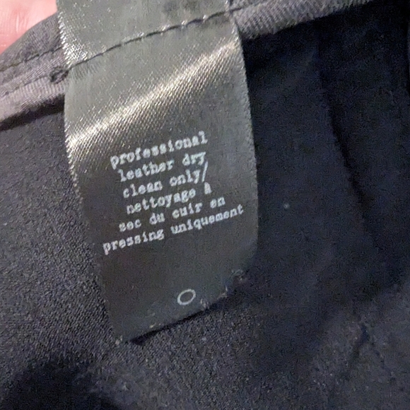 Rag&Bone,Black Blazer with Leather Accents,Size 0 - Picture 3 of 5